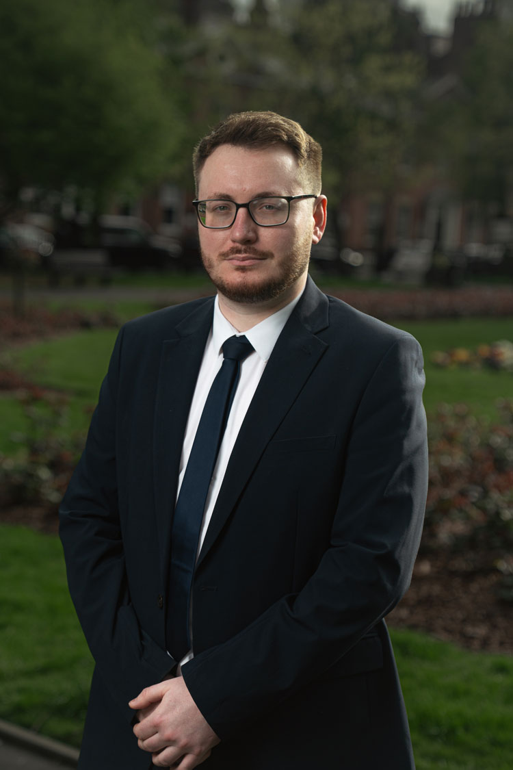 Portrait photograph of Brandon Lockwood, Crown Court Paralegal at David Ake & Co. Solicitors